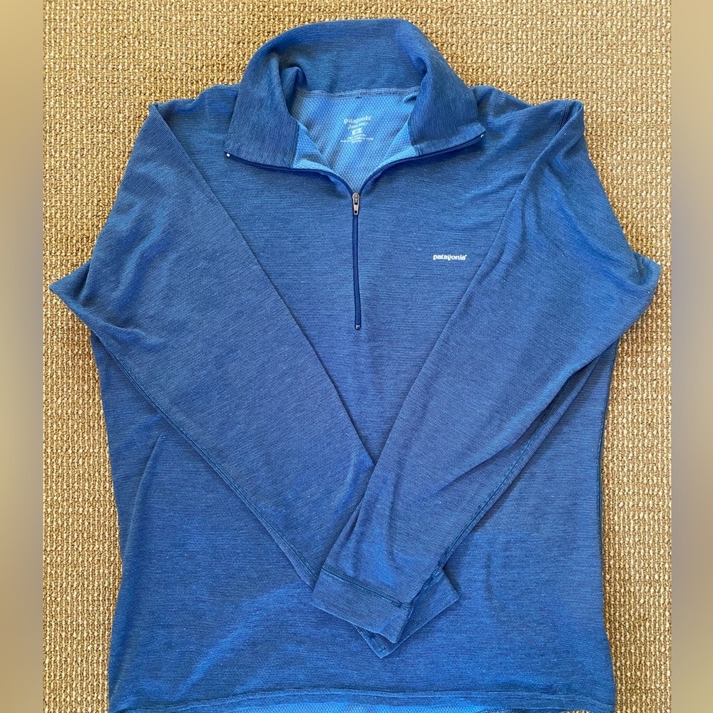 Patagonia / Capeline Zip-Neck Pullover / Blue / Medium - Picture 3 of 7